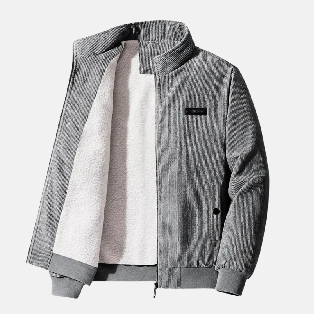 Back View of Bruno Retro Corduroy Jacket