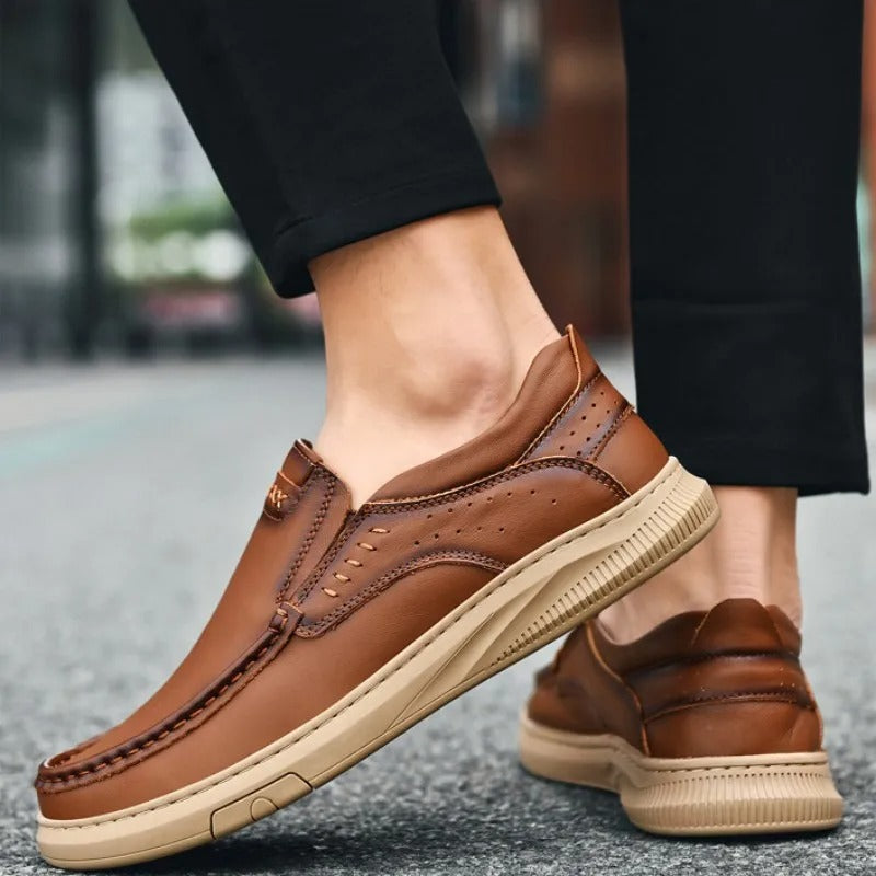 Brown Men's Slip-On Shoe