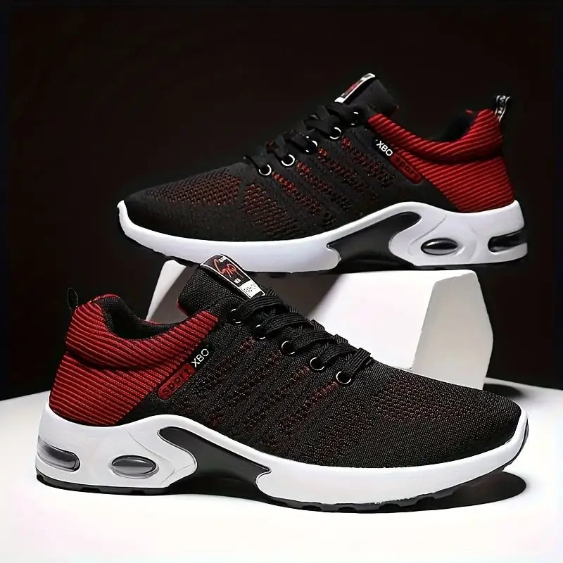 Men's All-Season Sneakers Red and Black